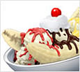 Banana split sundae